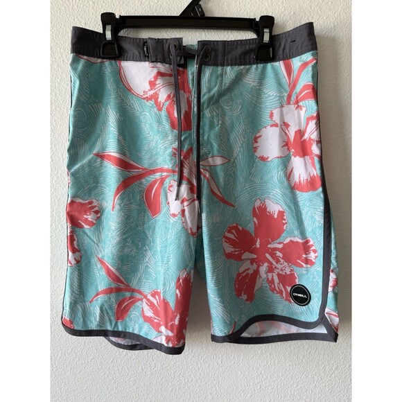 O Neill Men's Board Shorts, Size 27, Floral Print, Beach Swim - Picture 1 of 8